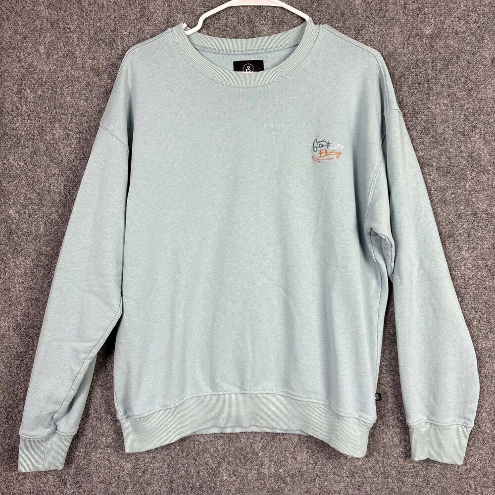 Swannies Sweatshirt  Mens  Size L Light Blue Outdoors Sweater Casual Golf